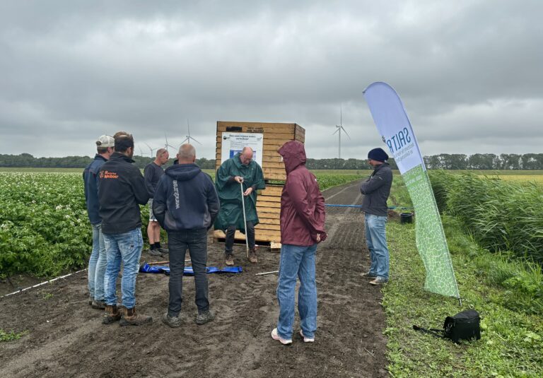Watermanagement bij Klaas Schenk.